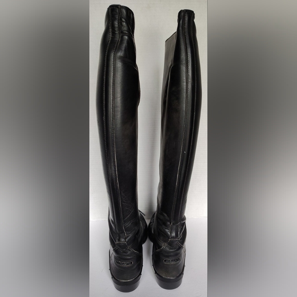 Ariat Equestrian Riding Boots 9.5 Tall Height Full Calf Black ATS Equipped Boots - Picture 6 of 17